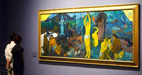 A képen Gauguin festménye Szöulban látható. Forrás: http://koreajoongangdaily.joins.com