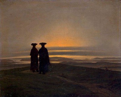 A képen Caspar David Friedrich festménye.
