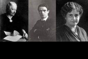 Ellen Key, Rudolf Steiner, Maria Montessori