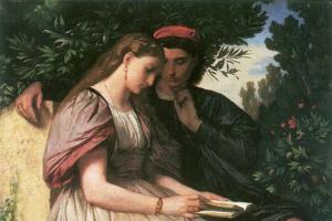 Paolo és Francesca. Anselm Feuerbach festménye.