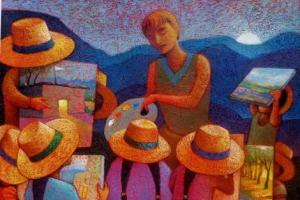 Russbelt Guerra Carranza festménye. Forrás: www.saatchiart.com Russbelt Guerra Carranza festménye. Forrás: www.saatchiart.com