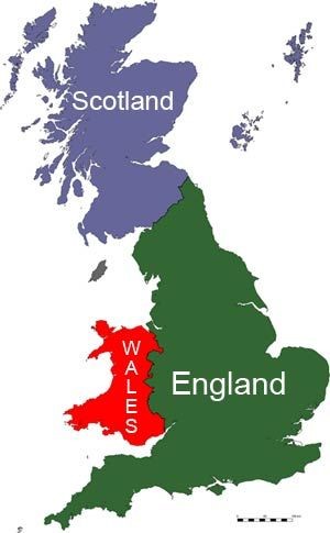 Wales, Anglia és Skócia